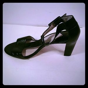 Johnston Murphy Black Sandal
